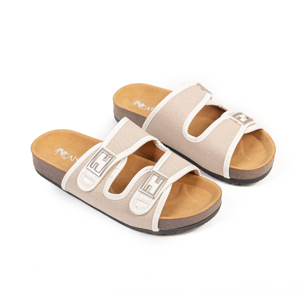 Monaco Slides - Beige