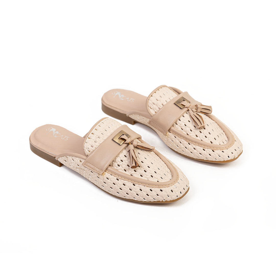 Perforated Mules - Off White