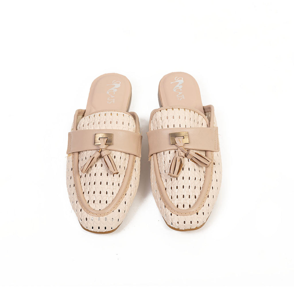 Perforated Mules - Off White