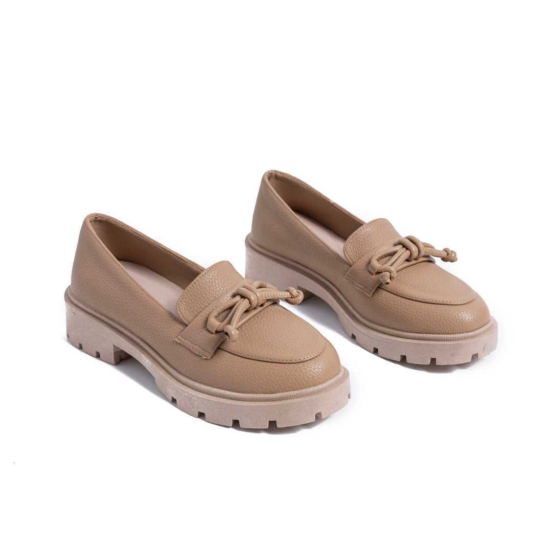 Chunky Loafers - Beige