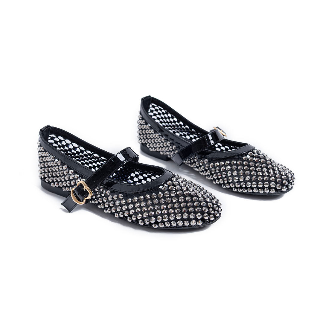 Transparent Flats - Black
